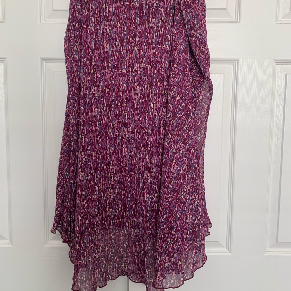 Maggie Barnes Asymmetrical Skirt in Purple and White